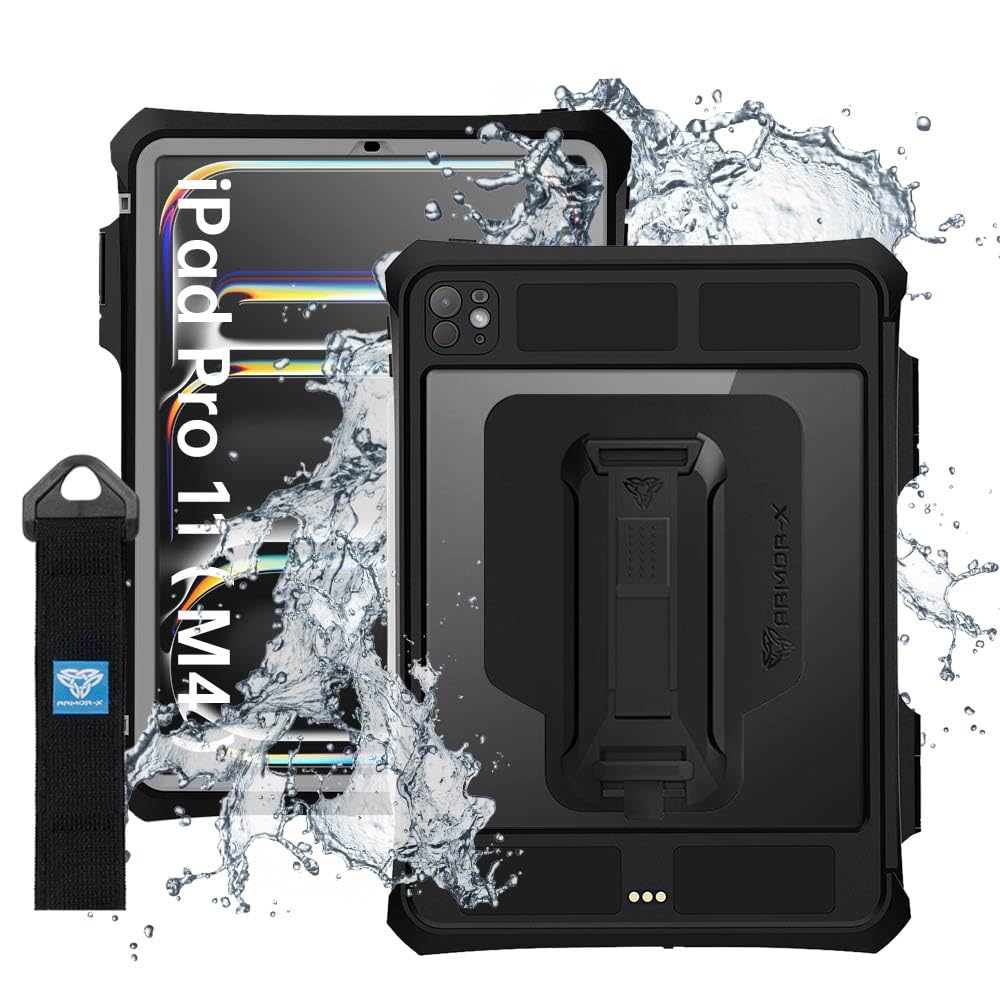 ARMOR-X iPad Pro 11 (M4) | IP68 Waterproof Case W/Pencil Holder